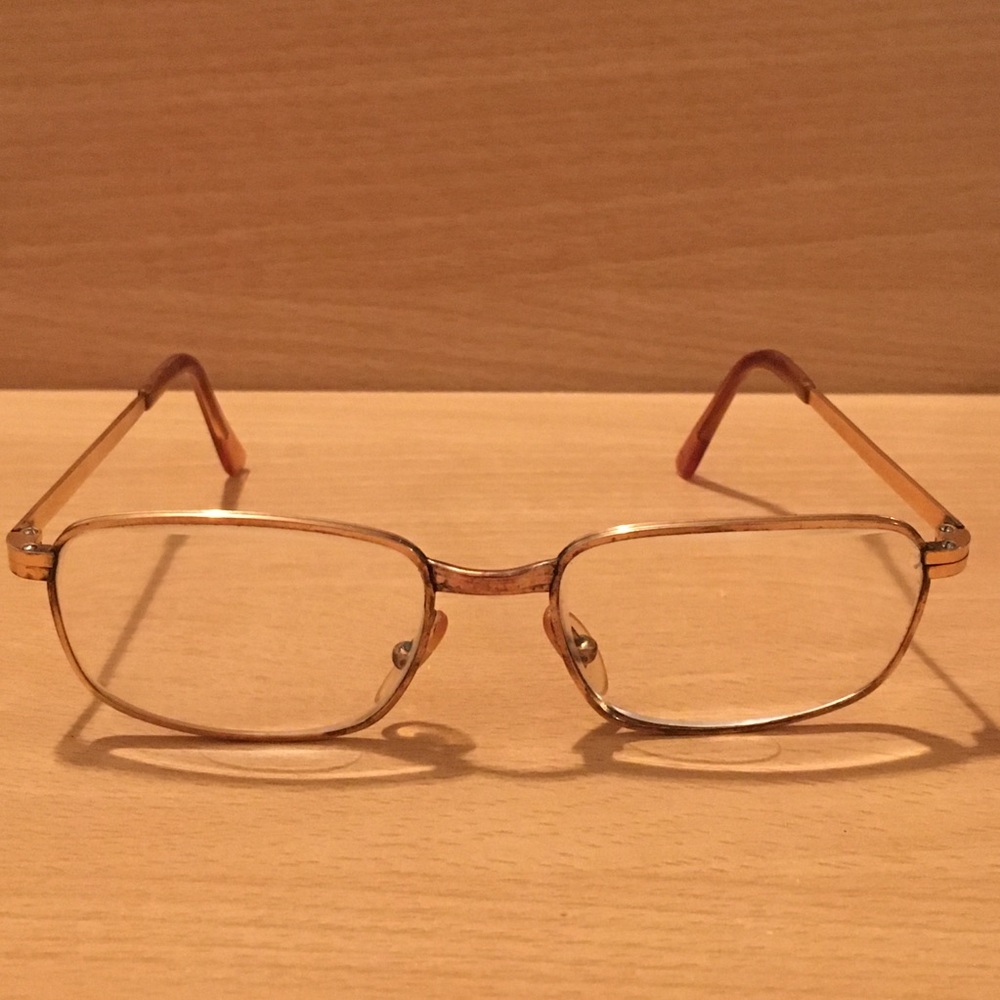 60s Frame France Vintage Eyeglasses 14k G.F. Gold Filled Glasses Eyewear Stylish